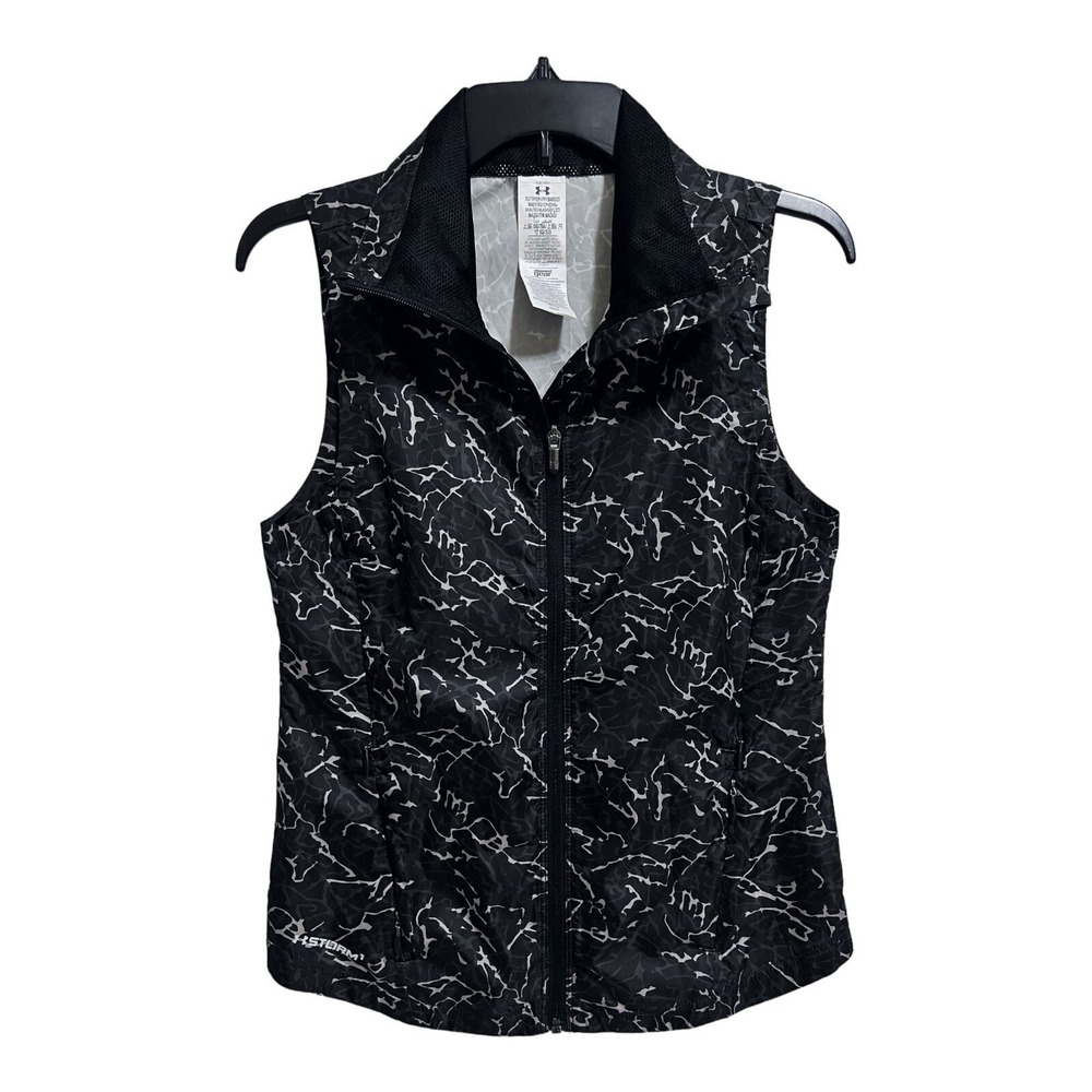 Under Armour Storm Vest Black Sleeveless Full Zip Jacket Womens Extra Small